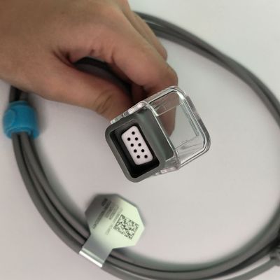 SHEC1 Cable de extensión de la sonda de oxígeno sanguíneo 2M DB9 Adaptador a LEMO Enchufe de 6 pines Doble ranura L2.0m