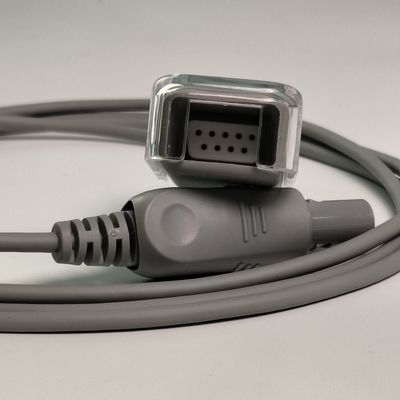 SHEC1 Cable de extensión de la sonda de oxígeno sanguíneo 2M DB9 Adaptador a LEMO Enchufe de 6 pines Doble ranura L2.0m