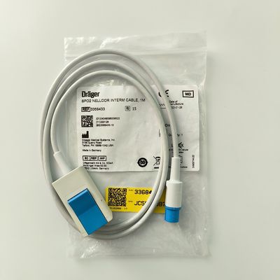 El cable de cable intermitente Drager SpO2  1M REF3368433 paquete estándar