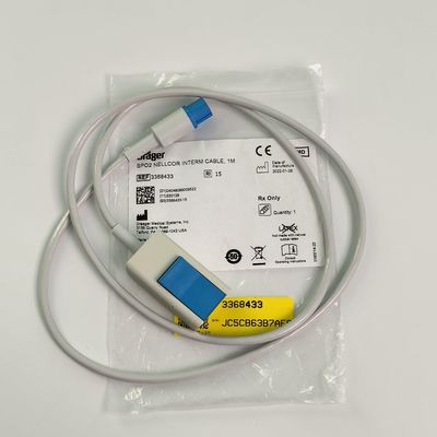 El cable de cable intermitente Drager SpO2  1M REF3368433 paquete estándar