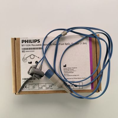 SENSOR SPO2 de mano / pie neonatal reutilizable original PHILIP M1193A (1.5M) REF: 989803103241