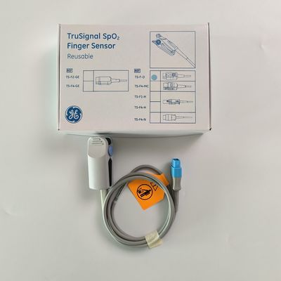 GE Original Datex-Ohmeda TruSignal SpO2 Sensor de dedos Reutilizable REF: TS-F-D