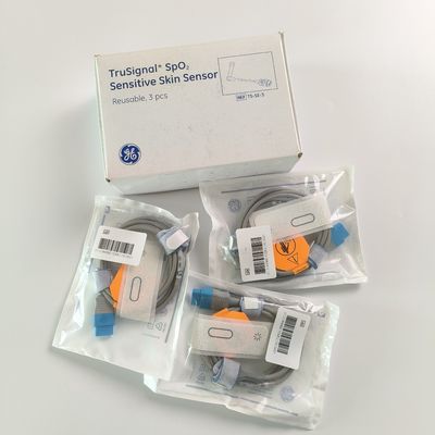Datex-Ohmeda TruSignal SpO2 Sensor de piel sensible Reutilizable 3 piezas.