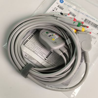 Máquina de electrocardiograma integrado 12 cables de plomo con 15 pines estándar europeo IEC cabeza de plátano 4.0