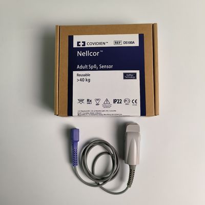 El sensor de SpO2 original de COVIDIEN para adultos reutilizable &gt; 40 kg Tecnología REF:DS100A