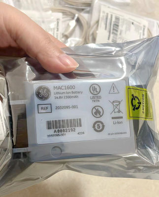 GE MAC1600 Batería de la máquina de ECG 14.8V 2.3Ah 37Wh REF 2032095-001