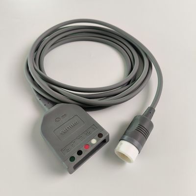 PHILIP Original Efficia 3/5 ECG Trunk Cable, AAMI/IEC. REF 989803160641 El cable de tramo de ECG se encuentra en la parte superior de la base de datos de la empresa y se encuentra en la parte inferior de la base de datos.