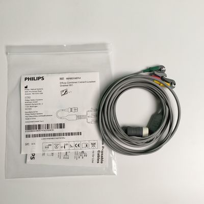 PHILIP Original Efficia Cable combinado de 3/Ledset Grabber IEC. Fin de máquina redondo de 12 pines, referencia: 989803160741