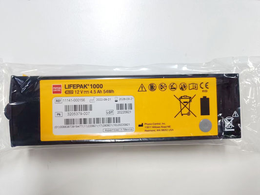 REF:1141-000156 Baterías para equipos médicos Medtronic LIFEPAK 1000 Batería para desfibrilador 12V 4.5Ah 54Wh