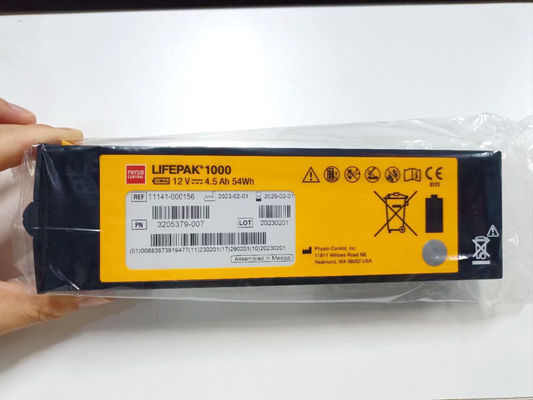 REF:1141-000156 Baterías para equipos médicos Medtronic LIFEPAK 1000 Batería para desfibrilador 12V 4.5Ah 54Wh