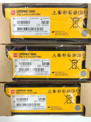 REF:1141-000156 Baterías para equipos médicos Medtronic LIFEPAK 1000 Batería para desfibrilador 12V 4.5Ah 54Wh