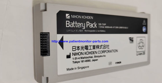 NIHON KOHDEN Monitoreo de pacientes Batería original SB-720P 7.2 V 6600 Mah 47.5Wh 21NR19/65-3