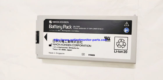NIHON KOHDEN Monitoreo de pacientes Batería original SB-720P 7.2 V 6600 Mah 47.5Wh 21NR19/65-3