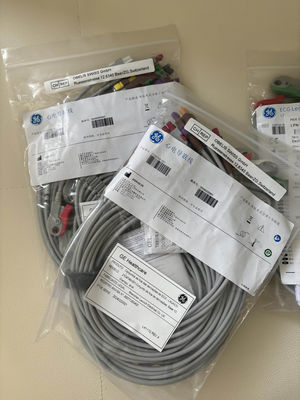 GE 2104749-001 -Conjunto 10 Cable de conducción de ECG y cable de tronco,AHA