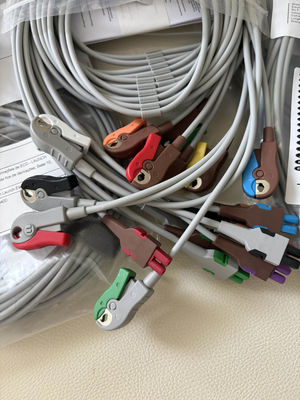 GE 2104749-001 -Conjunto 10 Cable de conducción de ECG y cable de tronco,AHA