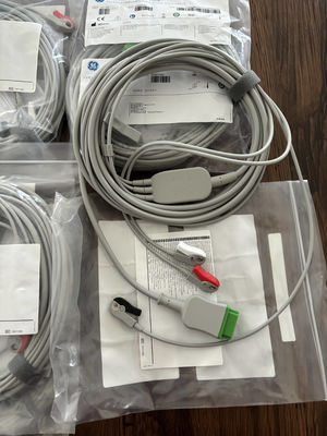 GE Cable de conducción y cable de tronco REF: 5831398 ECG 3 CABLE de conducción UNDETACHABLE GRABBER AHA 4.7M 15FT