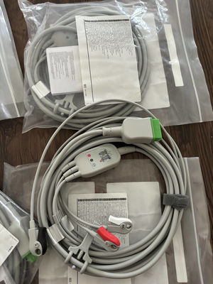 GE Cable de conducción y cable de tronco REF: 5831398 ECG 3 CABLE de conducción UNDETACHABLE GRABBER AHA 4.7M 15FT