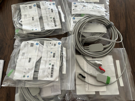 GE Cable de conducción y cable de tronco REF: 5831398 ECG 3 CABLE de conducción UNDETACHABLE GRABBER AHA 4.7M 15FT