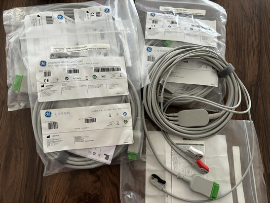 GE Cable de conducción y cable de tronco REF: 5831398 ECG 3 CABLE de conducción UNDETACHABLE GRABBER AHA 4.7M 15FT