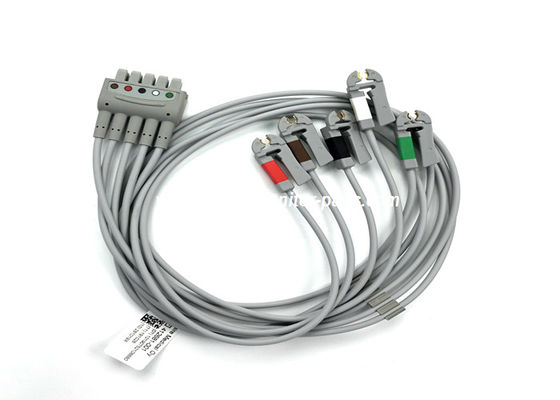 Se trata de un conjunto de cables de conducción de ECG de múltiples enlaces, 5 captadores de plomo AHA 74CM / 29IN PN 412681-001