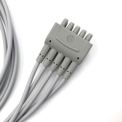 GE Ref:412681-001 Grupo de cables de conducción de ECG de múltiples enlaces,5 -Conductor,AHA 74 CM /29 IN