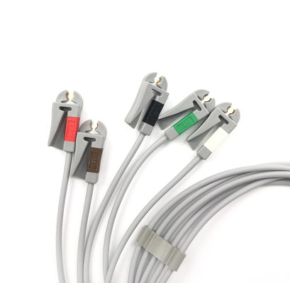 GE Ref:412681-001 Grupo de cables de conducción de ECG de múltiples enlaces,5 -Conductor,AHA 74 CM /29 IN