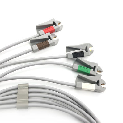 GE Ref:412681-001 Grupo de cables de conducción de ECG de múltiples enlaces,5 -Conductor,AHA 74 CM /29 IN