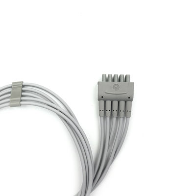 GE Ref:412681-003 Grupo de cables de conducción de ECG de múltiples enlaces,5 -Conductor de conducción,Agarrador,IEC 74 CM /29 IN