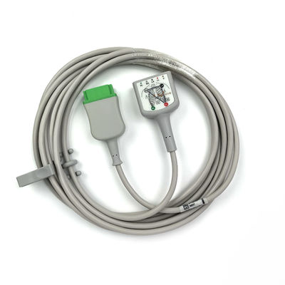 GE Ref:2017003-001 Cable de atención de ECG de múltiples enlaces,3/5 - Plomo,AHA 3.6M / 12FT