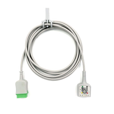 GE Ref:2106305-003 Cable de tronco de ECG 3/5 de plomo IEC,3.6m/12 pies