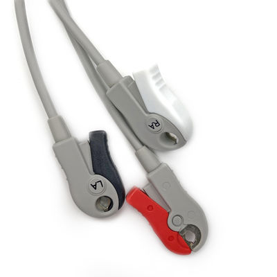 5831398 Cable de plomo y el cable del tronco ECG 3 Cable de plomo no desmontable, Grabber, AHA,4.7M/15 FT