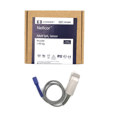 NELLOR REF DS100A Sensor de SpO2 para adultos Reutilizable con más de 40 kg Tecnología OxiMax