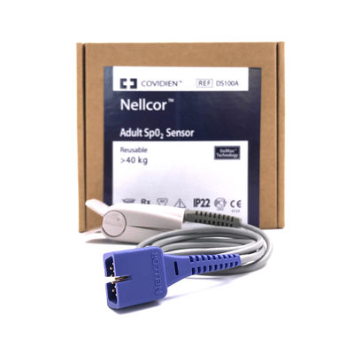 NELLOR REF DS100A Sensor de SpO2 para adultos Reutilizable con más de 40 kg Tecnología OxiMax