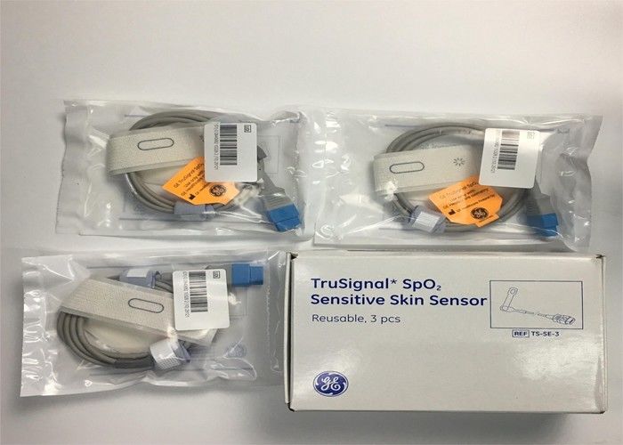 3 piezas en una caja TruSignal SpO2 Sensor de piel sensible 9 pines/reutilizable