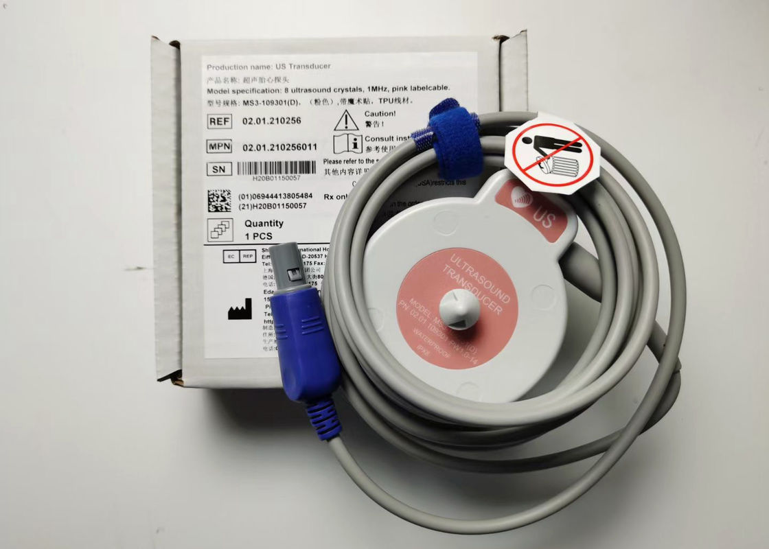 EDAN F6 Transductor de monitoreo fetal MS3-109301 Doble ranura de 4 pines Impermeable al agua IPX8