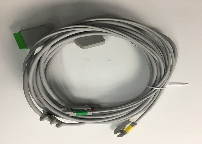 Multi Link ECG piezas de repuesto Cable 3 Plomo con integrado grabador de plomo alambre 3.6M