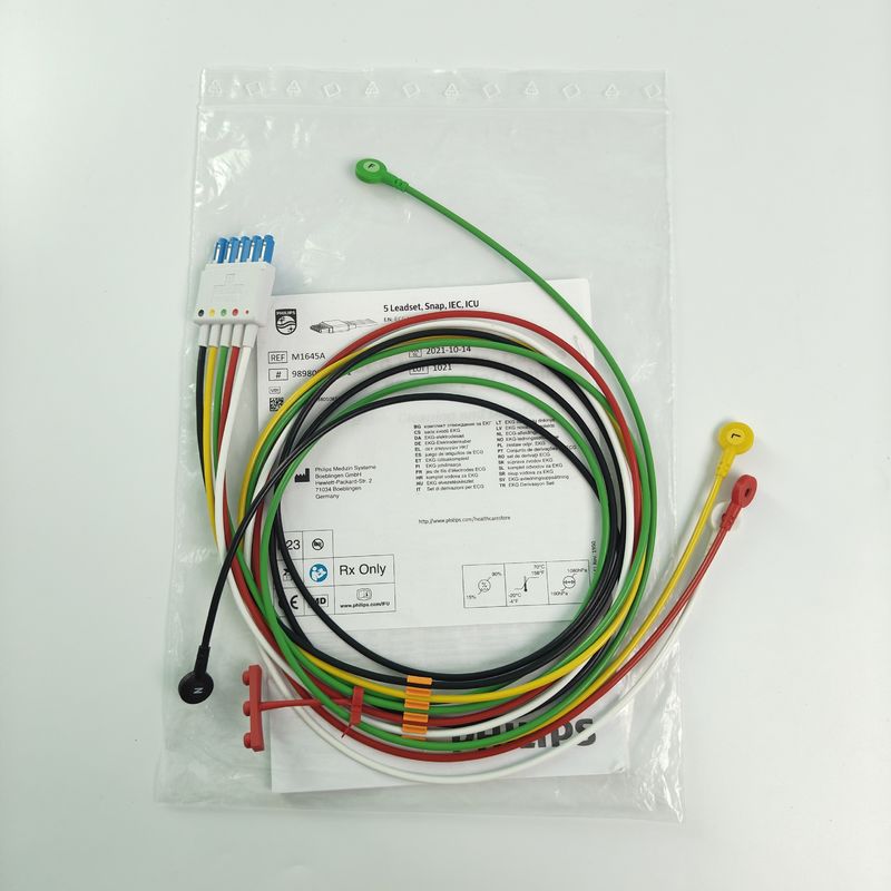 Accesorios originales para monitores de pacientes CBL 5 Ledset Snap IEC UCI REF M1645A 989803145001