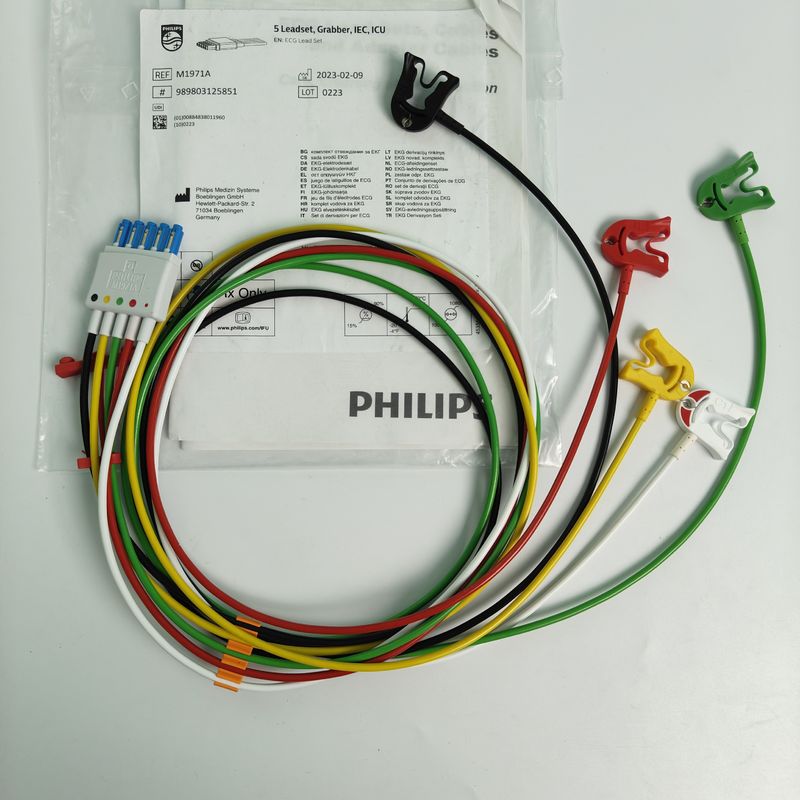 PHILIP Monitor del paciente Dispositivo médico Consumibles CBL 5 Grabador de dispositivos de conducción IEC UCI REF M1971A 989803125851