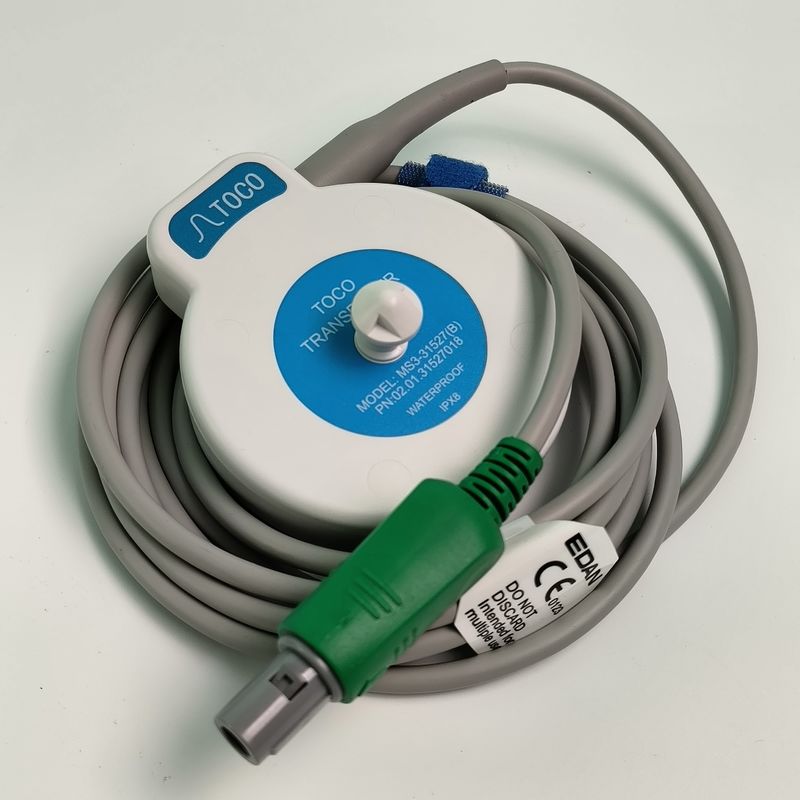 Monitoreo fetal y contracción uterina TOCO Probe de 6 pines con ranura única Modelo azul MS3-31527
