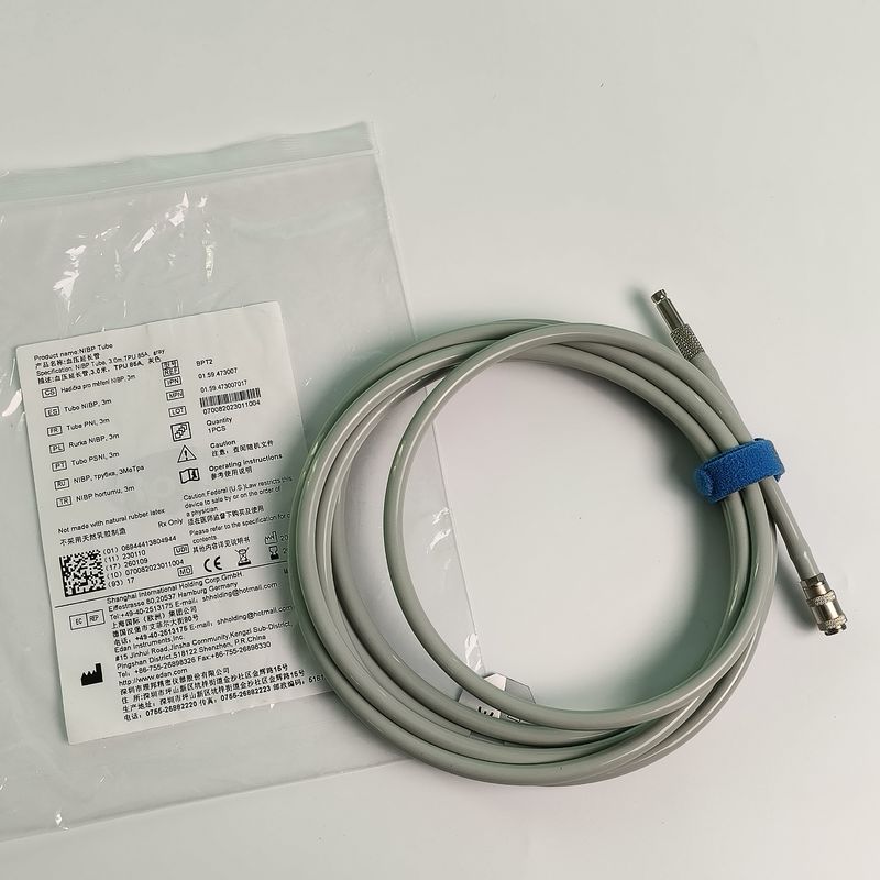 Original tubo de extensión de presión arterial de cabeza recta larga 3 metros TPU 85A gris REF BPT2 IPN 01.59.473007