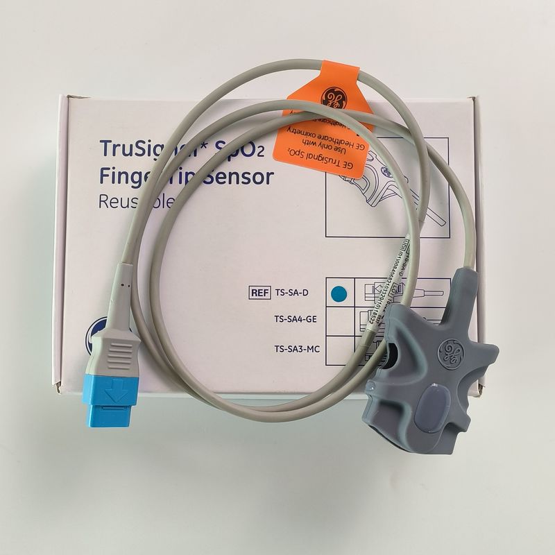 GE Original Datex-Ohmeda TruSignal SpO2 FingerTip Sensor Reutilizable REF: TS-SA-D