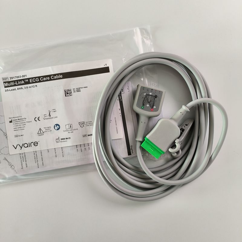Vyaire GE Original Cable de atención de ECG de múltiples enlaces 3/5-plomo AHA 3.6m / 12 Ft.
