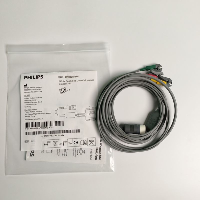 PHILIP Original Efficia Cable combinado de 3/Ledset Grabber IEC. Fin de máquina redondo de 12 pines, referencia: 989803160741
