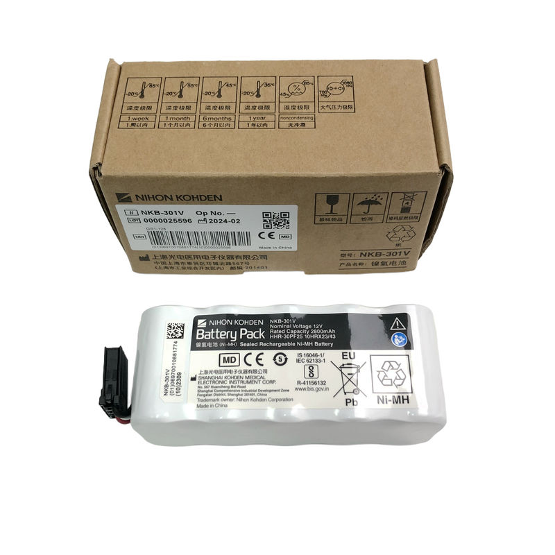 NIHONKOHDEN NKB-301V Batería recargable Ni-MH sellada Voltado nominal 12v Capacidad nominal 2800mAh